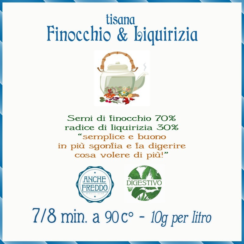 TISANA LIQUIRIZIA E FINOCCHIO BIO 330ML